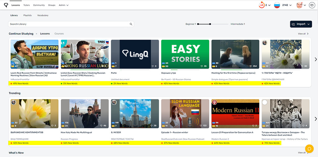 How does LingQ know which words are new to me? - Library - LingQ ...