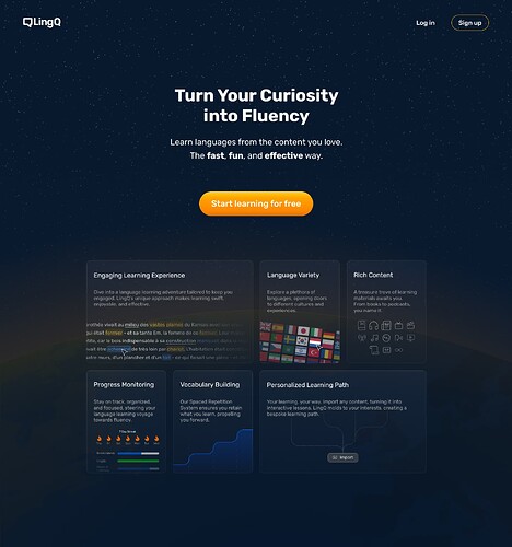 LingQ Homepage Redesign