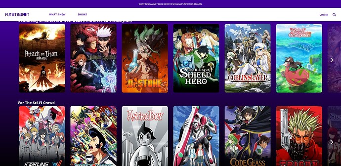 Funimation home page|690x550,