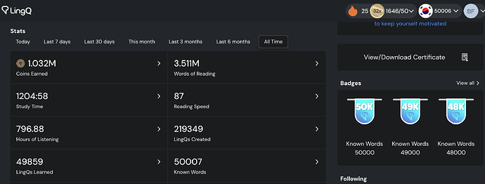 LingQ_Bug_known words