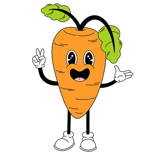 groovy-carrot-vegetable-hand-dra