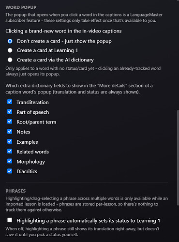 Captions Settings 2