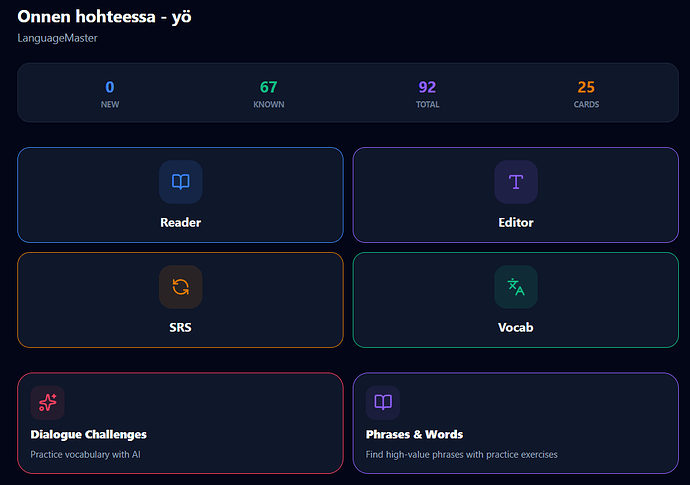 Lesson Screen