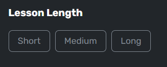 lesson length